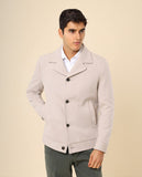 Blusão 100% Poliéster em Bege Claro