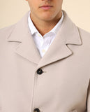 Blusão 100% Poliéster em Bege Claro