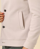 Blusão 100% Poliéster em Bege Claro