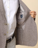 Casaco Casual em Bege Escuro