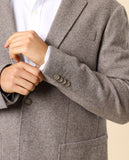 Casaco Casual em Bege Escuro