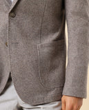 Casaco Casual em Bege Escuro