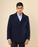 Blusão 100% Poliéster em Azul Escuro