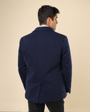 Blusão 100% Poliéster em Azul Escuro