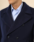 Blusão 100% Poliéster em Azul Escuro