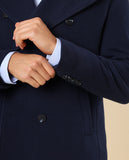 Blusão 100% Poliéster em Azul Escuro