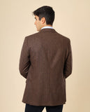 Casaco Sport 100% Lã Virgem em Castanho