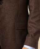 Casaco Sport 100% Lã Virgem em Castanho