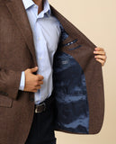 Casaco Sport 100% Lã Virgem em Castanho