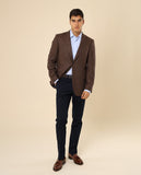 Casaco Sport 100% Lã Virgem em Castanho