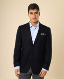 Casaco Sport 100% Lã Virgem em Azul Escuro