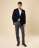 Casaco Sport 100% Lã Virgem em Azul Escuro