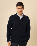 Casaco de Malha em Azul