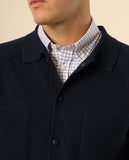 Casaco de Malha em Azul