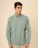 Camisa Casual 100% Algodão em Verde