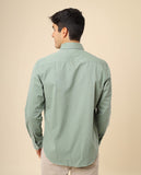 Camisa Casual 100% Algodão em Verde