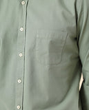 Camisa Casual 100% Algodão em Verde