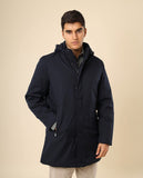 Blusão 100% Poliéster em Azul Escuro