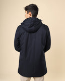 Blusão 100% Poliéster em Azul Escuro