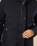 Blusão 100% Poliéster em Azul Escuro