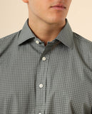 Camisa Casual 100% Algodão em Verde Seco