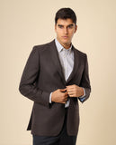 Casaco Sport 100% Lã Virgem em Castanho