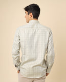 Camisa Casual 100% Algodão em Verde Claro