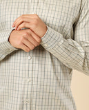 Camisa Casual 100% Algodão em Verde Claro