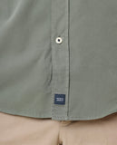 Camisa Casual 100% Algodão em Verde Seco