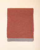 Cachecol 100% Lã Virgem em Cor de Laranja Claro