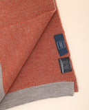 Cachecol 100% Lã Virgem em Cor de Laranja Claro