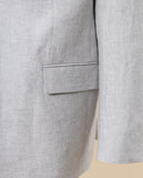 Casaco Sport 100% Linho em Cinzento Claro