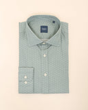 Camisa Casual 100% Algodão em Verde Claro