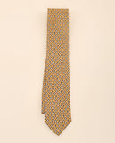 Gravata 100% Seda em Amarelo Escuro