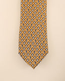 Gravata 100% Seda em Amarelo Escuro