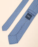 Gravata 100% Seda em Azul Escuro