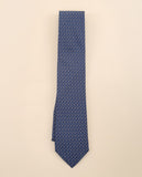 Gravata 100% Seda em Azul Escuro