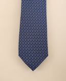 Gravata 100% Seda em Azul Escuro