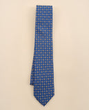 Gravata 100% Seda em Azul Escuro