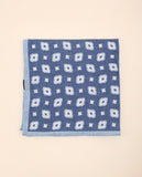 Lenço de Bolso 100% Linho em Azul Escuro