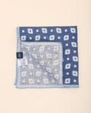 Lenço de Bolso 100% Linho em Azul Escuro