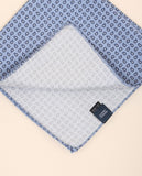Lenço de Bolso 100% Seda em Azul