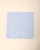 Lenço de Bolso 100% Seda em Azul Claro
