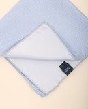 Lenço de Bolso 100% Seda em Azul Claro