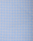 Lenço de Bolso 100% Seda em Azul Claro