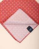 Lenço de Bolso 100% Seda em Encarnado