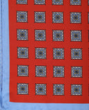 Lenço de Bolso 100% Seda em Encarnado