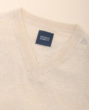 Camisa Casual de Malha 100% Linho em Bege Claro