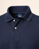 Polo Piquet Manga Curta 100% Algodão em Azul Escuro
