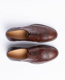 Dark Brown Derby Shoes 100% Leather
